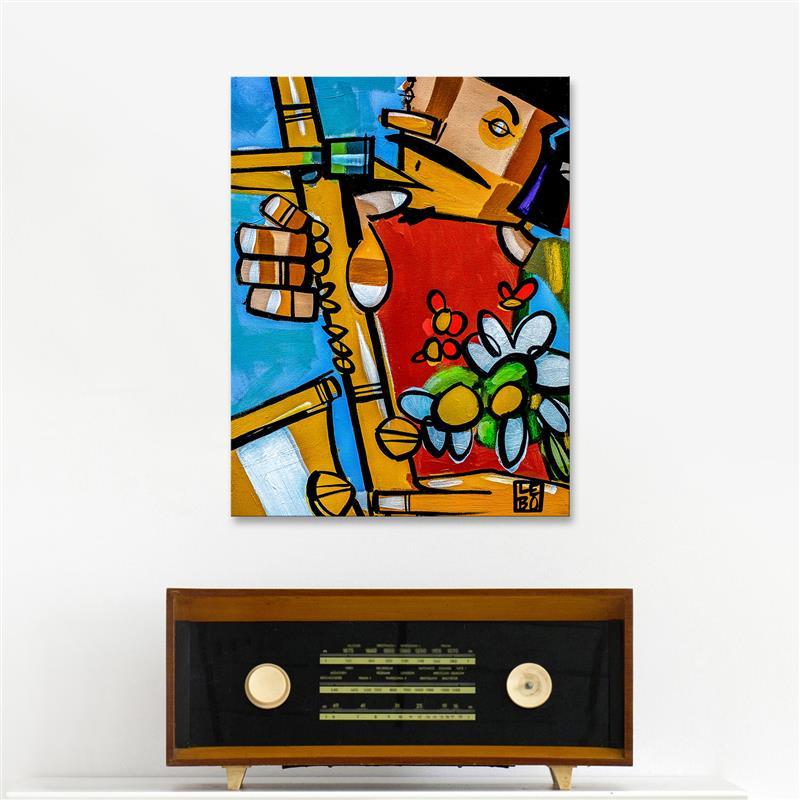 We Rock The Be-Bop Sax - Mineral Print
